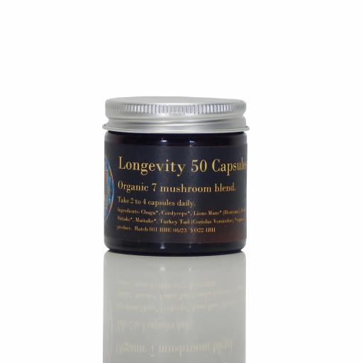 Longevity - Organic 7 Mushroom Blend Capsules